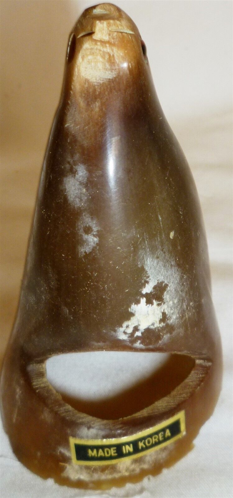 BEAUTIFUL HORN CARVING FIGURINE BIRD 7 - $4.00