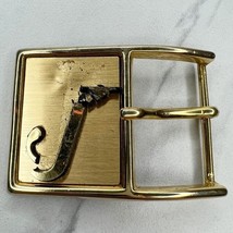 Vintage J Initial Letter Gold Tone Belt Buckle - £5.20 GBP