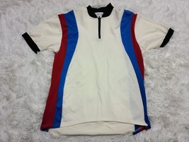 VTG Insport Biking Cycling Jersey Top Shirt M Red White Blue Portland Oregon USA - £13.77 GBP