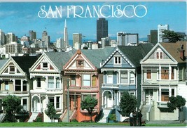 San Francisco Victorian Homes Painted Ladies Steiner Street Postcard - £5.63 GBP