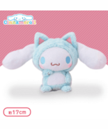 Japan Cinnamoroll Konekoneko Cat Kitty Neko Koneko Plush ver.2 17cm Birt... - $35.14