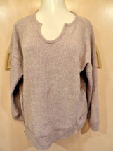 DIP Women’s Sweater Size XL  3/4 Sleeve Reverse Seams Gray - £14.46 GBP