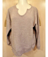 DIP Women’s Sweater Size XL  3/4 Sleeve Reverse Seams Gray - £14.38 GBP