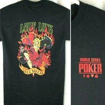 World Series of Poker Lady Luck T-Shirt sz Small Mens Hot Streak Gamblin... - $19.21