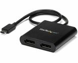 StarTech.com USB-C to Dual DisplayPort 1.2 Adapter, USB Type-C Multi-Mon... - $79.49