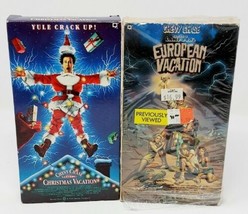 National Lampoon&#39;s Christmas Vacation &amp; European Vacation VHS - Chevy Chase - £1.83 GBP