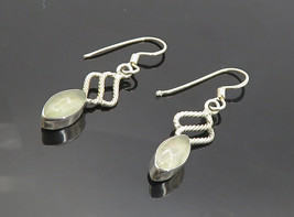 925 Sterling Silver - Vintage Marquise Cut Topaz Twist Dangle Earrings - EG3472 - £20.85 GBP