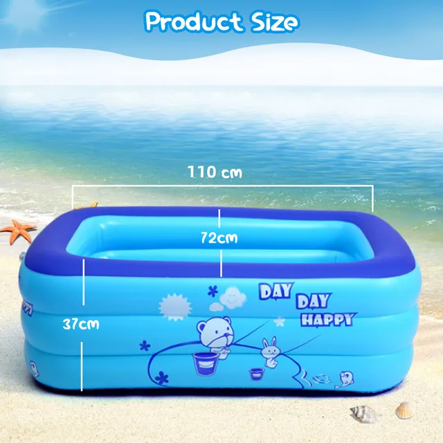 Thickening Inflatable Swimming Pool Summer Outdoor Water Play Kiddie Pool  - £39.71 GBP