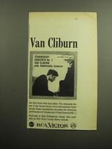 1958 RCA Victor Record Advertisement - Tchaikovsky Concerto No. 1 Van Cliburn - $18.49