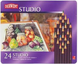Derwent 24 Studio Color Pencil Tin Set - £18.00 GBP