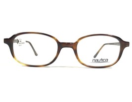Nautica N8000 207 Eyeglasses Frames Brown Tortoise Round Oval Full Rim 48-19-140 - £32.97 GBP
