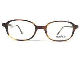 Nautica N8000 207 Eyeglasses Frames Brown Tortoise Round Oval Full Rim 48-19-140 - £32.92 GBP