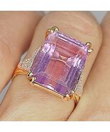 OOAK 9.10ctw UNHEATED UNTREATED Natural Lilac Amethyst Diamond 14K Gold ... - $31,122.39 MXN