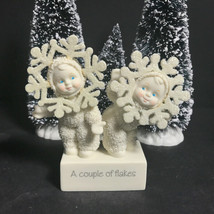 Christmas Snowflake decoration Dept 56 A couple of flakes snowbabies fri - £23.29 GBP