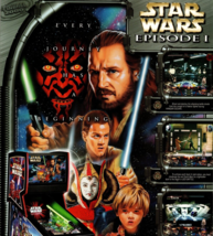 Star Wars Episode 1 Pinball FLYER Original 1999 Game Sci-Fi Artwork Promo - £10.45 GBP