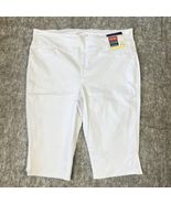 Seven7 Tummy Toner Skimmer Womens 22W White Plus Size Stretch Capris Pants - €23,99 EUR