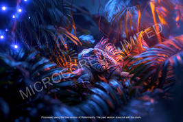 Digital Art - iguana-neon-lights - Free Shipping - $0.99