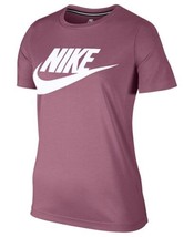 Nike Womens Sportswear Essential Logo Top Size X-Large Color Pink/White - £31.07 GBP