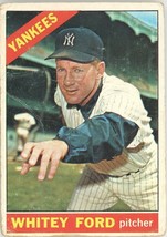 1966 Topps Whitey Ford #160 Raw P1376 Poor/Good - $92.07 MXN
