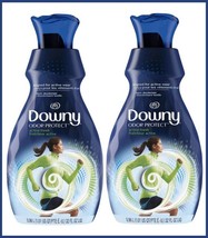 2 Downy Odor Protect Fabric Deodorizer &amp; Softener ACTIVE FRESH Sport 32 oz x TWO - £22.80 GBP