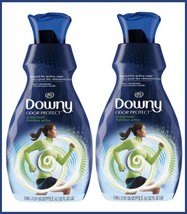 2 Downy Odor Protect Fabric Deodorizer &amp; Softener ACTIVE FRESH Sport 32 oz x TWO - £22.91 GBP