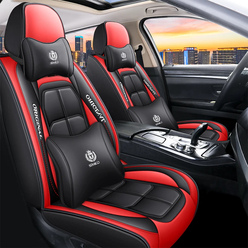 Iversal pu leather car seat cover for most car models auto accessories interior details thumb200