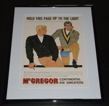 1959 McGregor Rib Sweaters 11x14 Framed ORIGINAL Vintage Advertisement - $49.49