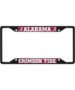 Alabama Crimson Tide Metal License Plate Frame Black Finish - $31.81 CAD
