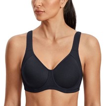 Yvette Womens Int: M High Impact Sports Bras Support Underwire Cross Back - £18.92 GBP