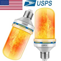 LED Flame Light Bulbs, 4 Modes E26 Base Flame Bulb with Gravity Sensor (2 PCS) - $14.35