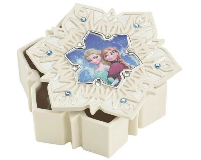 Primary image for Lenox Disney Frozen Princess Elsa & Anna Trinket Jewelry Box Snowflake Gift NEW