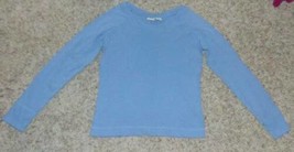 Womens Shirt Falls Creek Blue Long Sleeve Crewneck Top-size XL - £5.45 GBP