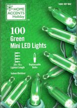 HOME ACCENTS HOLIDAY 1002 307 862 100CT GREEN MINI LED 28' GREEN STRING ... - $14.95