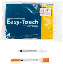 831565 EasyTouch® U-100 31g, .5cc, 5/16 (8mm), Yellow ( Pack 10 ) - $13.61 CAD