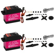 2 Pack High Torque 40Kg Digital Servo, Ds3240Mg Full Metal Gear Waterpro... - £43.16 GBP