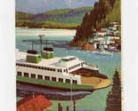 Ferry Cruises on Puget Sound Sheltered Inland Sea Brochure &amp; Schedule 19... - £24.85 GBP