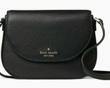 Kate Spade Leila Mini Flap Crossbody Black Leather WLR00396 NWT $239 Ret... - $98.00