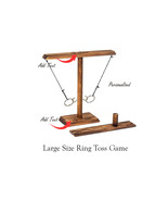 Solid Wood Ring Toss Shot Game Wooden Ring &amp; Hook Drinking Game with Sho... - $566.69 MXN