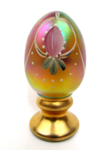 FENTON Iridescent Egg Art Glass Hand painted &amp; Signed on Bottom #1657/2500 - $34.65