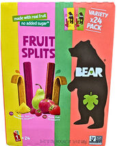 Bear Fruit Splits Variety Pack Made with Real Fruit 24 Count x 0.7 oz - $21.84