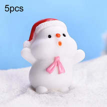 5pcs Christmas Cute Micro Landscape DIY Bonsai Decoration Snowscape Ornament, St - £0.78 GBP