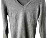Prologue Cashmere Sweater  Womens Size XS Gray V Neck Long Sleeved - £15.28 GBP