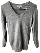 Prologue Cashmere Sweater  Womens Size XS Gray V Neck Long Sleeved - £15.29 GBP