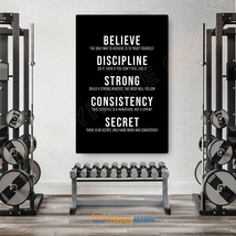 Gym Values Quotes Home Gym Decor Workout Room Gym Fitness Quote Print Art -P898 - £19.70 GBP+