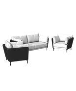 LeisureMod 3-Piece Sofa Set with a 3-Seater and 2 Single-Seater Armchair... - $1,948.98+