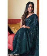 Saree Sari Inidan Arabic Blouse Piece Maxi Women Dress Free Shipping Par... - $42.42 CAD