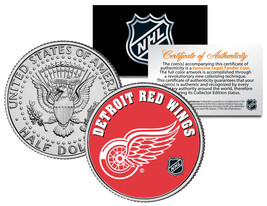 Detroit Red Wings Nhl Hockey Jfk Kennedy Half Dollar U.S. Coin * Licensed * - £6.70 GBP