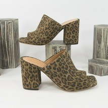 Dries Van Noten Leopard Suede Leather Heels Mules Size 39.5 NIB - £272.00 GBP