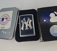 Rare Retired New York Yankees MLB  Bling Swarovski Crystal  Zippo Lighter - $47.45