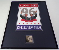 Al Gore Signed Framed 16x20 Campaign 1996 Repro Poster Display - $148.49